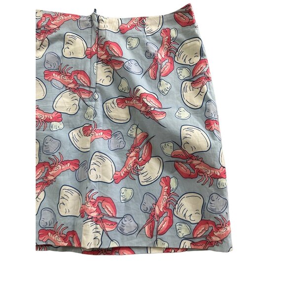 Vineyard Vines Blue and Pink Lobster Print Skirt - Picture 4 of 6